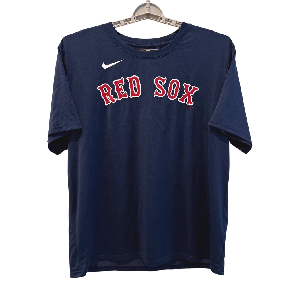 Nike Boston Red Sox T-Shirt Navy Blue MLB Athletic Performance Men XL